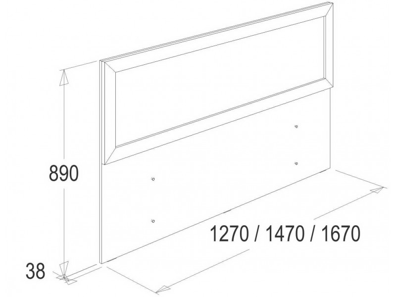 Ольга-14 спальня, Изголовье кровати-спинка головная [Ольга-14]