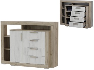 Ольга-19 Комод №1 с ящиками и распашной дверцей [Ольга-19]