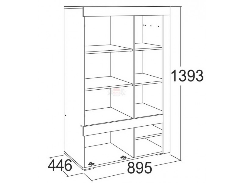 Ольга-19 Шкаф комбинированный низкий [Ольга-19]