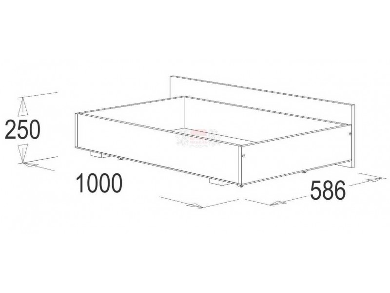 Ольга-1Н спальня, Ящик выкатной для кровати [Ольга-1Н]