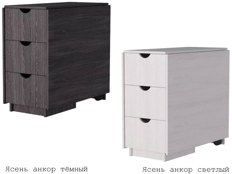 Стол-тумба №1 с ящиками [Фант]