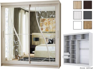 Ева Шкаф-купе 2,0м Каркас 2,0м [Ева Handis]
