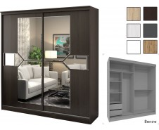 Мираж Шкаф-купе 2,0м, Каркас Софи [Мираж Handis]