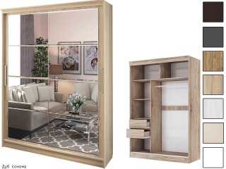 Танго Зеркало Шкаф-купе 1,5м, Каркас 1,5м [Танго Handis]