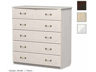 Комод с 6-ю ящиками с рис [Ивушка-5]