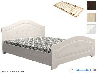 Ивушка-5 Кровать с рисунком фигурная ножная спинка [Ивушка-5]