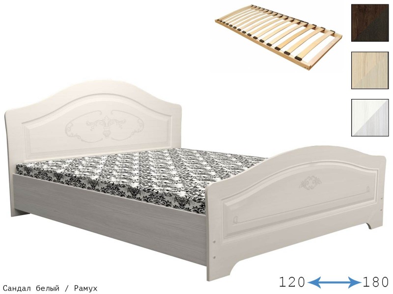 Ивушка-5 Кровать с рисунком фигурная ножная спинка [Ивушка-5]