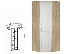 ЮН-8 Шкаф угловой МДФ матов [Юниор-7, Прованс]