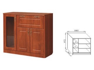 В-11 Комод со вставкой из стекла МДФ матов. [Венеция]
