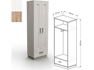 Шкаф для одежды двухстворчатый ЛДСП [Визит-6]