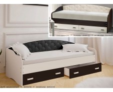 Кровать софа №7 с мягким элементом