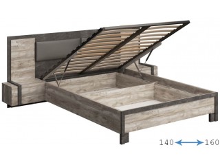 Клео Кровать с подъёмным механизмом и прикроватным модулем [Клео]
