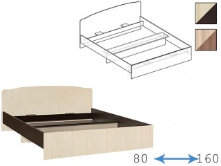Светлана Кровать с фигурной спинкой, с настилом, без матраса [Светлана]
