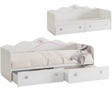 Фэнтези Кровать 80х190 с ящиками MDF-07 [Фэнтези]