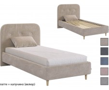 Лео Кровать односпальная 90х200 с ортопедическим основанием [Лео]