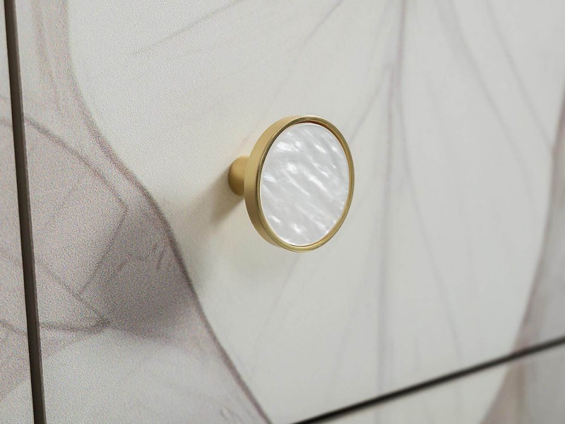 Флоу комод 16.329 Кашемир + Белый