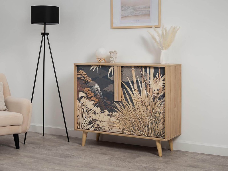 Току комод 16.230.04 Гикори Рокфорд + Белый