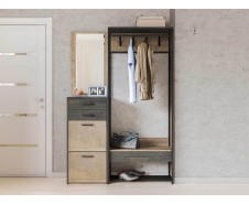 Трувор Модульная Прихожая Комплект-1, Дуб Гранж Песочный + Интра [Трувор]