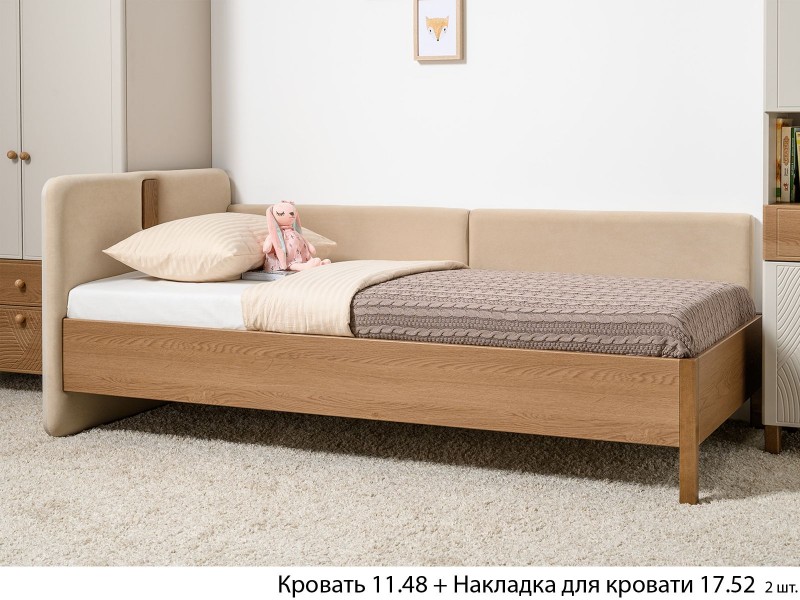 Вупи Накладка для кровати 17.52, Леонардо 02 (Бежевый) [Вупи]