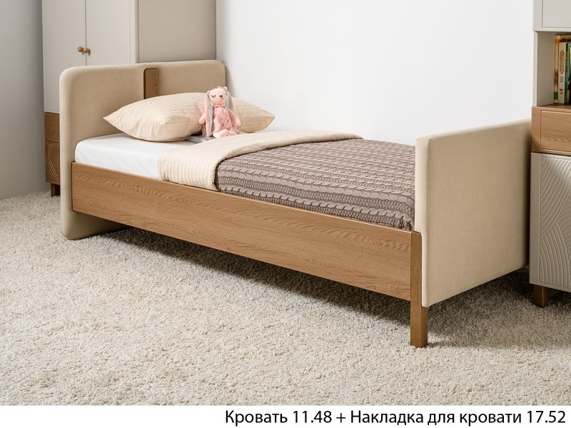 Вупи Накладка для кровати 17.52, Леонардо 02 (Бежевый) [Вупи]