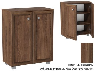 Дуэт-8 Комод (рамочный фасад №27), дуб кальяри + профиль Masa Decor дуб кальяри [Дуэт-8]