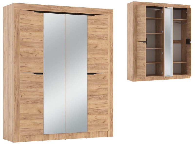 Флорида 90.01 Шкаф четырёхстворчатый с зеркалами [Флорида]