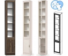 Оливия Шкаф-пенал Торцевой В-21, витрина [Оливия]