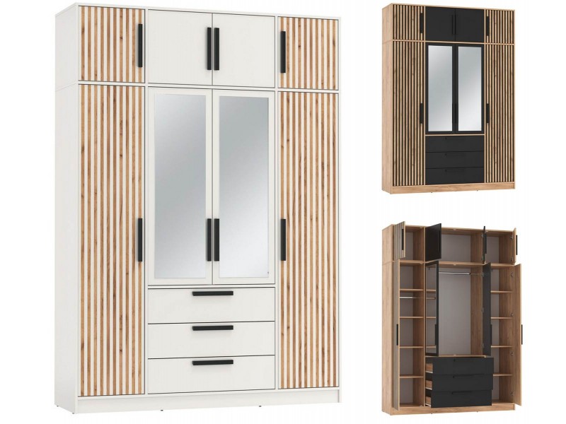 Вегас 83.07 Шкаф четырёхстворчатый + 83.10 тумба [Вегас_Олмеко]