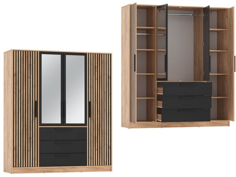 Вегас 83.07 Шкаф четырёхстворчатый [Вегас_Олмеко]