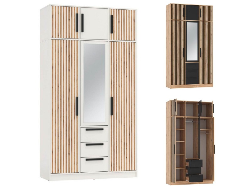 Вегас 83.08 Шкаф трёхстворчатый + 83.11 тумба [Вегас_Олмеко]