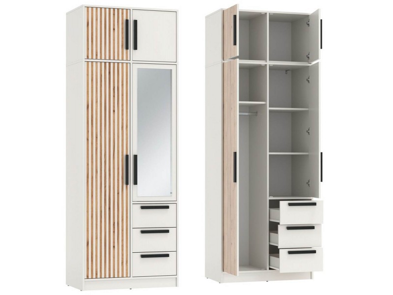 Вегас 83.09 Шкаф двухстворчатый + 83.12 тумба [Вегас_Олмеко]