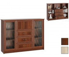 Янна ЯН-56 Комод-витрина, стекло Ромбы [Янна]