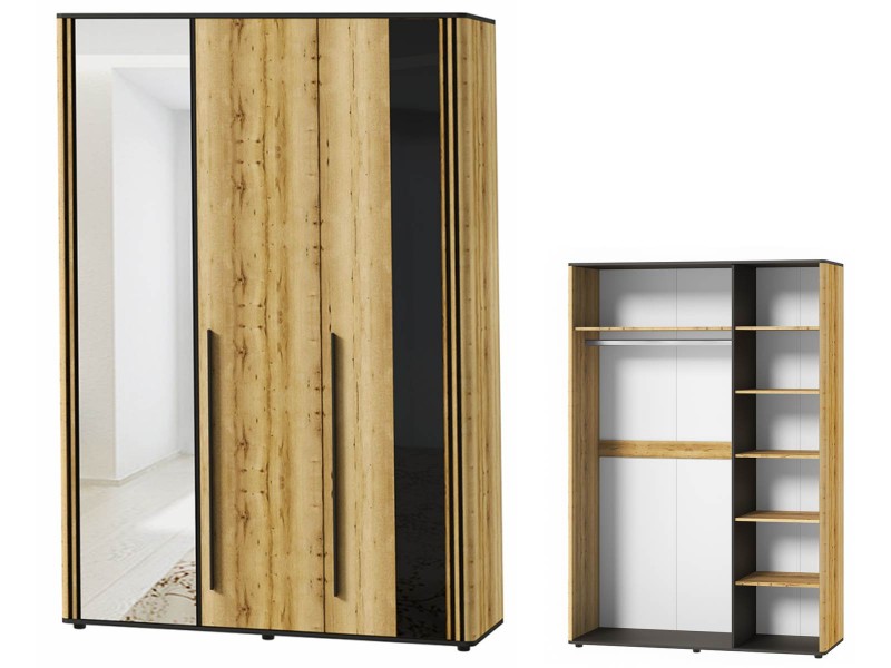 Аэлита секция №10 Шкаф трёхстворчатый с зеркалом [Аэлита]