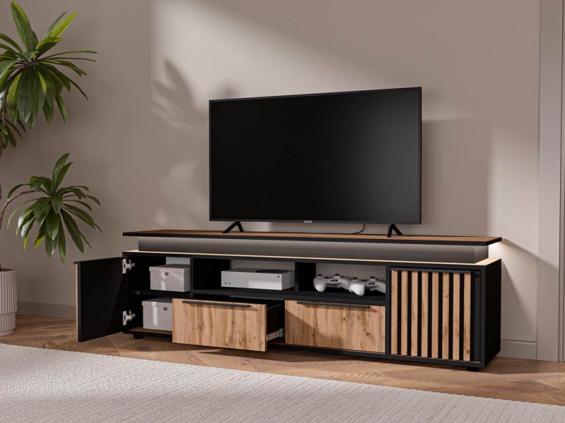 Аэлита секция №15 тумба ТВ + №16 крышка с подсветкой [Аэлита]