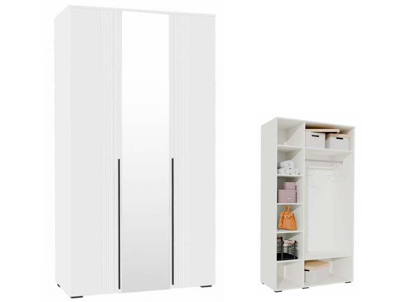 Амалия секция №17 Шкаф трёхстворчатый с зеркалом [Амалия]