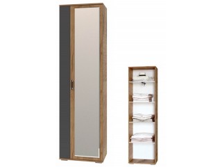 Бостон секция №5 Шкаф универсальный с зеркалом [Бостон Росток]