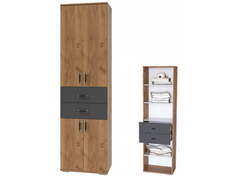 Бостон секция №6 Шкаф с ящиками [Бостон Росток]