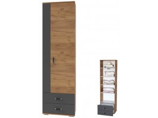 Бостон секция №9 Шкаф универсальный с ящиками [Бостон Росток]