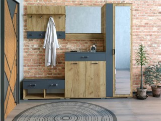 Бостон Прихожая модульная, Комплект-2 [Бостон Росток]