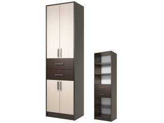 Диана-4 секция №9 Шкаф двухстворчатый с ящиками [Диана-4]