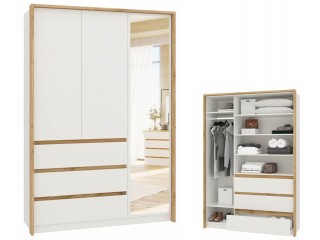 Дубай секция №10 Шкаф трёхстворчатый с зеркалом и ящиками [Дубай]