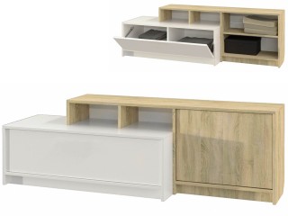 Эдем-1 секция №25 тумба под ТВ с выступом [Эдем-1]