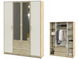 Эдем-1 секция №7 Шкаф четырёхстворчатый с зеркалом [Эдем-1]