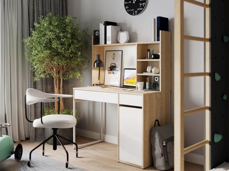 Эдем-1 секция №23 + №24 стол письменный с надстройкой [Эдем-1]