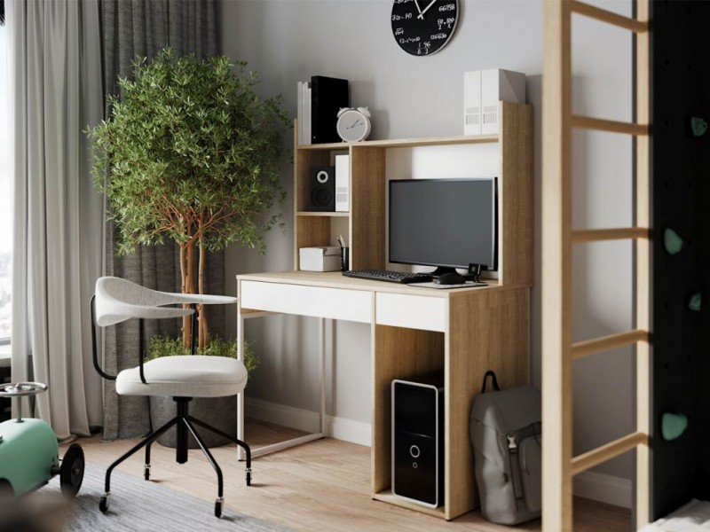 Эдем-1 секция №23 + №24 стол письменный с надстройкой [Эдем-1]