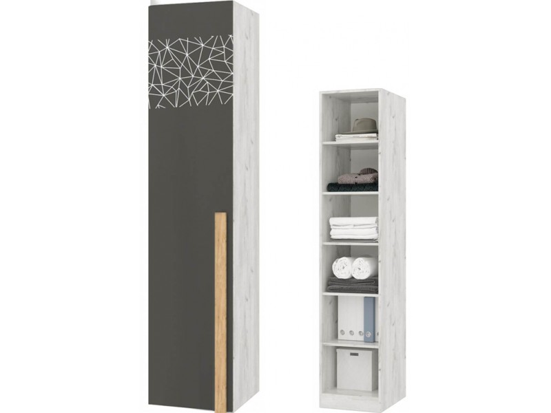 Кент-1 секция №22 Пенал, фасад с рисунком ЛЕВЫЙ [Кент-1]