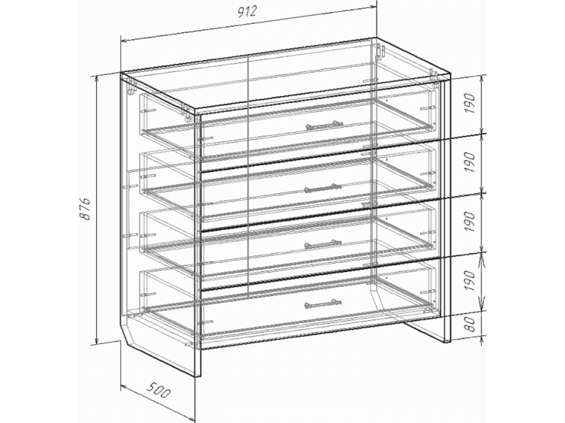 Либерти Комод с плитой 22 мм [Либерти Росток]