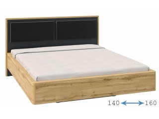 Либерти Кровать парящая двуспальная с плитой 22 мм [Либерти Росток]