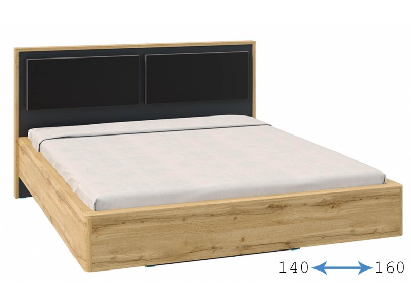 Либерти Кровать парящая двуспальная с плитой 22 мм [Либерти Росток]