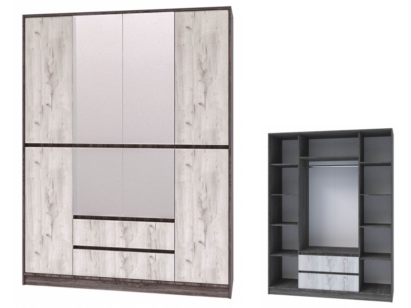 Милана секция №22 Шкаф четырёхстворчатый [Милана]